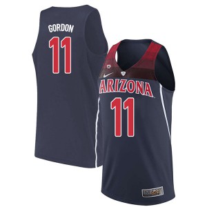 Men's Arizona #11 Aaron Gordon Navy Stitch Jersey 359740-914