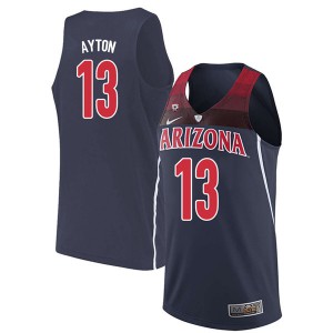 Men's Arizona #13 Deandre Ayton Navy Embroidery Jerseys 755457-129