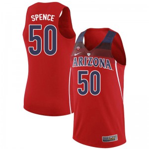 Mens Arizona #50 Alec Spence Red Player Jerseys 679528-175