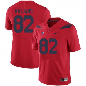 Men Arizona Wildcats #82 Zach Williams Red Embroidery Jersey 174599-630