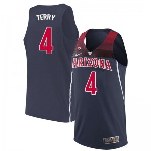 Men's Arizona #4 Dalen Terry Navy Stitch Jersey 692902-899