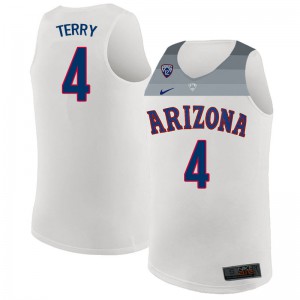 Men Arizona Wildcats #4 Dalen Terry White Stitch Jerseys 747617-841