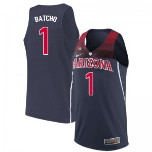 Men's Arizona Wildcats #1 Daniel Batcho Navy Stitch Jerseys 921645-720