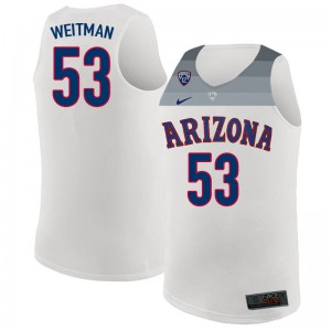 Men Wildcats #53 Grant Weitman White Player Jerseys 878013-390