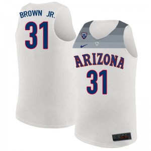 Men Arizona Wildcats #31 Terrell Brown Jr. White High School Jersey 301642-377