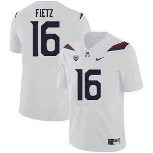 Men University of Arizona #16 Cameron Fietz White Player Jerseys 632275-427