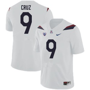 Men's Wildcats #9 Gunner Cruz White Player Jersey 188005-357