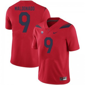 Men's Arizona Wildcats #9 Gunner Maldonado Red Stitched Jerseys 373158-988