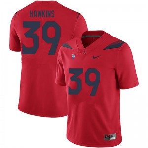 Mens Arizona #39 Kameron Hawkins Red Player Jerseys 596032-188
