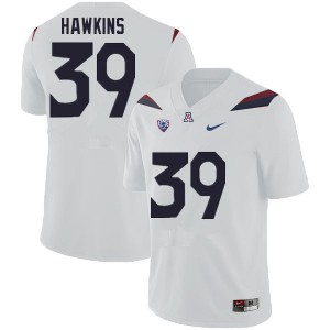 Men's Arizona #39 Kameron Hawkins White Stitch Jerseys 745623-436