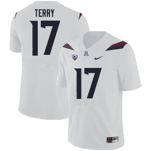 Mens Wildcats #17 Regen Terry White NCAA Jersey 314088-767