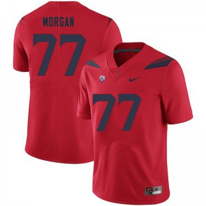 Men's Arizona #77 Jordan Morgan Red Football Jersey 852832-879