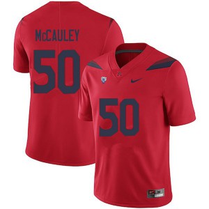 Men Wildcats #50 Josh McCauley Red Stitched Jersey 143155-957