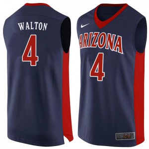 Mens Wildcats #4 Luke Walton Navy Stitched Jersey 635054-180