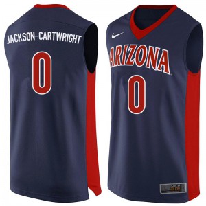 Mens Wildcats #0 Parker Jackson-Cartwright Navy Stitched Jerseys 415271-174