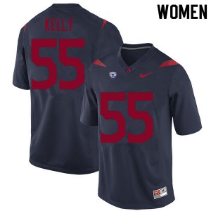 Women's University of Arizona #55 Chandler Kelly Navy Stitch Jerseys 386564-491