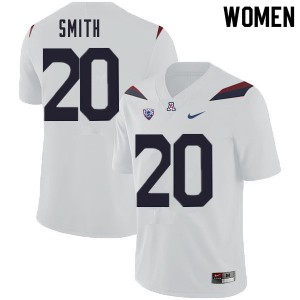 Women's Arizona #20 Darrius Smith White College Jerseys 174234-790