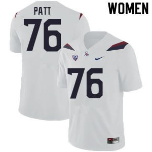 Women Wildcats #76 Anthony Patt White Alumni Jersey 943624-550