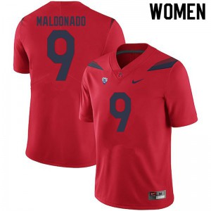 Women Arizona Wildcats #9 Gunner Maldonado Red Player Jersey 341702-929