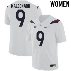 Womens University of Arizona #9 Gunner Maldonado White High School Jersey 717840-504