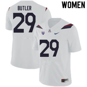 Womens Arizona Wildcats #29 Jashon Butler White Stitched Jerseys 861292-840