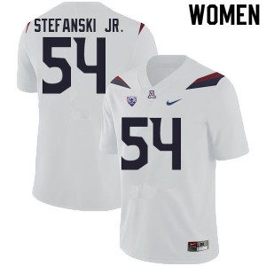 Women Arizona #54 Matthew Stefanski Jr. White Official Jerseys 873522-203