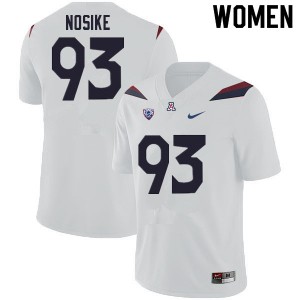 Women's Arizona #93 Ugochukwu Nosike White Stitched Jersey 666544-655