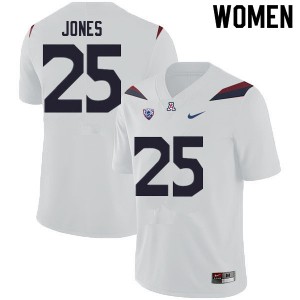 Women's Arizona #25 Valen Jones White Alumni Jerseys 668997-274