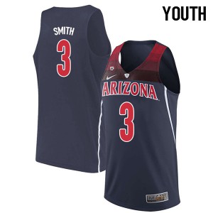 Youth Wildcats #3 Dylan Smith Navy Stitch Jersey 740922-777
