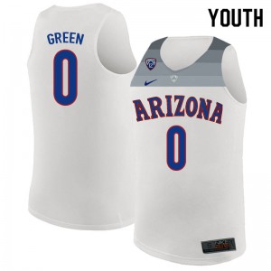 Youth Arizona #0 Josh Green White Player Jerseys 425023-499