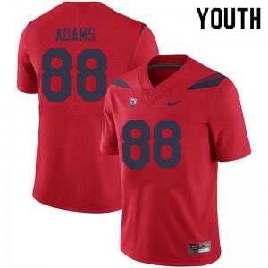 Youth Wildcats #88 Tre Adams Red Football Jerseys 864891-445