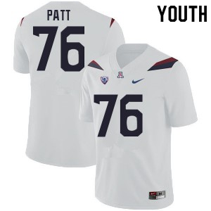 Youth Arizona Wildcats #76 Anthony Patt White Football Jerseys 102908-591