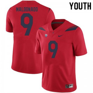 Youth Arizona Wildcats #9 Gunner Maldonado Red NCAA Jersey 708527-828