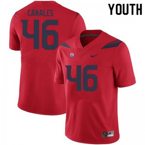 Youth Arizona Wildcats #46 Thor Canales Red Player Jerseys 298031-517