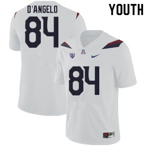 Youth Wildcats #84 Tristen D'Angelo White Football Jerseys 570869-325