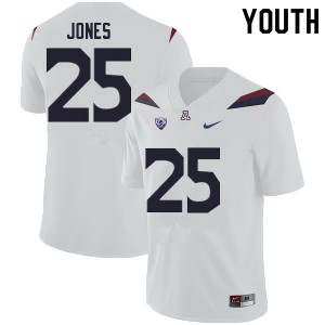 Youth Wildcats #25 Valen Jones White NCAA Jerseys 473987-455