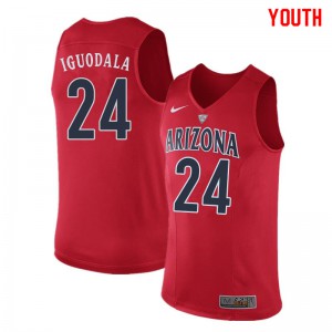 Youth Wildcats #24 Andre Iguodala Red Alumni Jersey 944339-827