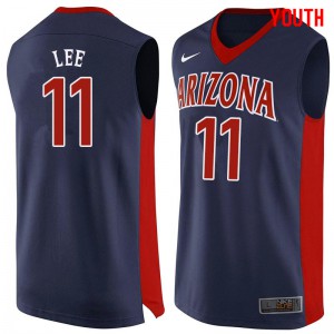 Youth Arizona Wildcats #11 Ira Lee Navy Stitched Jersey 480511-656