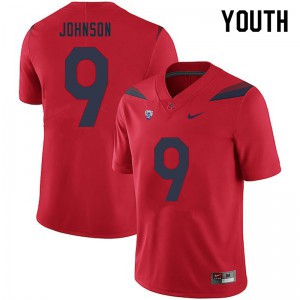 Youth Arizona #9 Jalen Johnson Red Official Jersey 913238-346