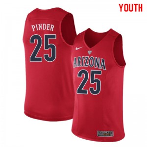 Youth Arizona #25 Keanu Pinder Red NCAA Jerseys 354855-494
