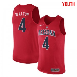 Youth Arizona #4 Luke Walton Red Official Jersey 597028-600