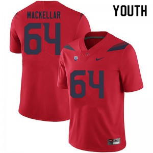 Youth University of Arizona #64 Seth MacKellar Red Football Jersey 623291-801