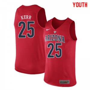 Youth Wildcats #25 Steve Kerr Red Stitched Jerseys 747399-662