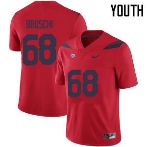 Youth Arizona #68 Tedy Bruschi Red Football Jersey 813033-463