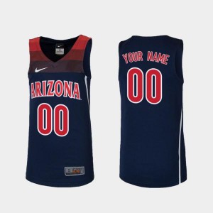 Men Arizona Wildcats #00 Custom Navy Stitched Jersey 494110-916