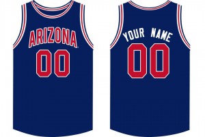 Men's University of Arizona #00 Custom Royal Embroidery Jerseys 118084-810