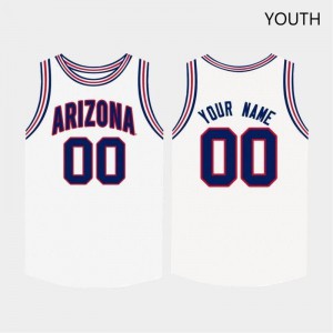 Youth Arizona Wildcats #00 Custom White University Jersey 488304-225